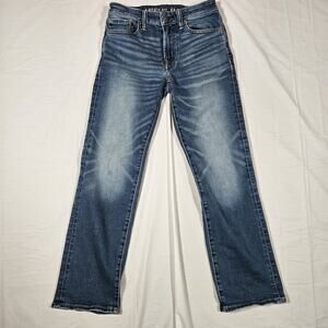 American Eagle Original Bootcut Jeans Teens 28x30 Blue Medium Wash Stretch Denim